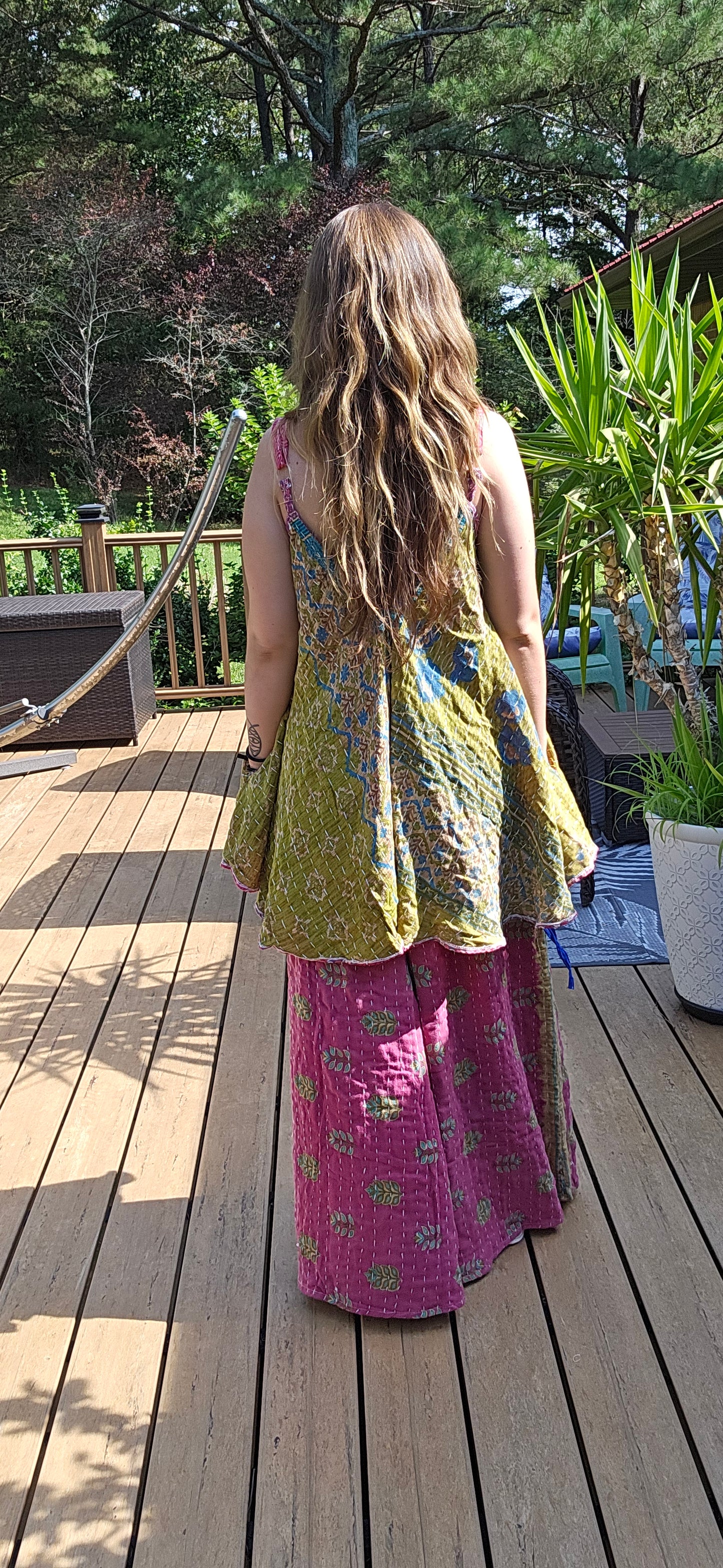 "Free to be" Kantha Pants Set