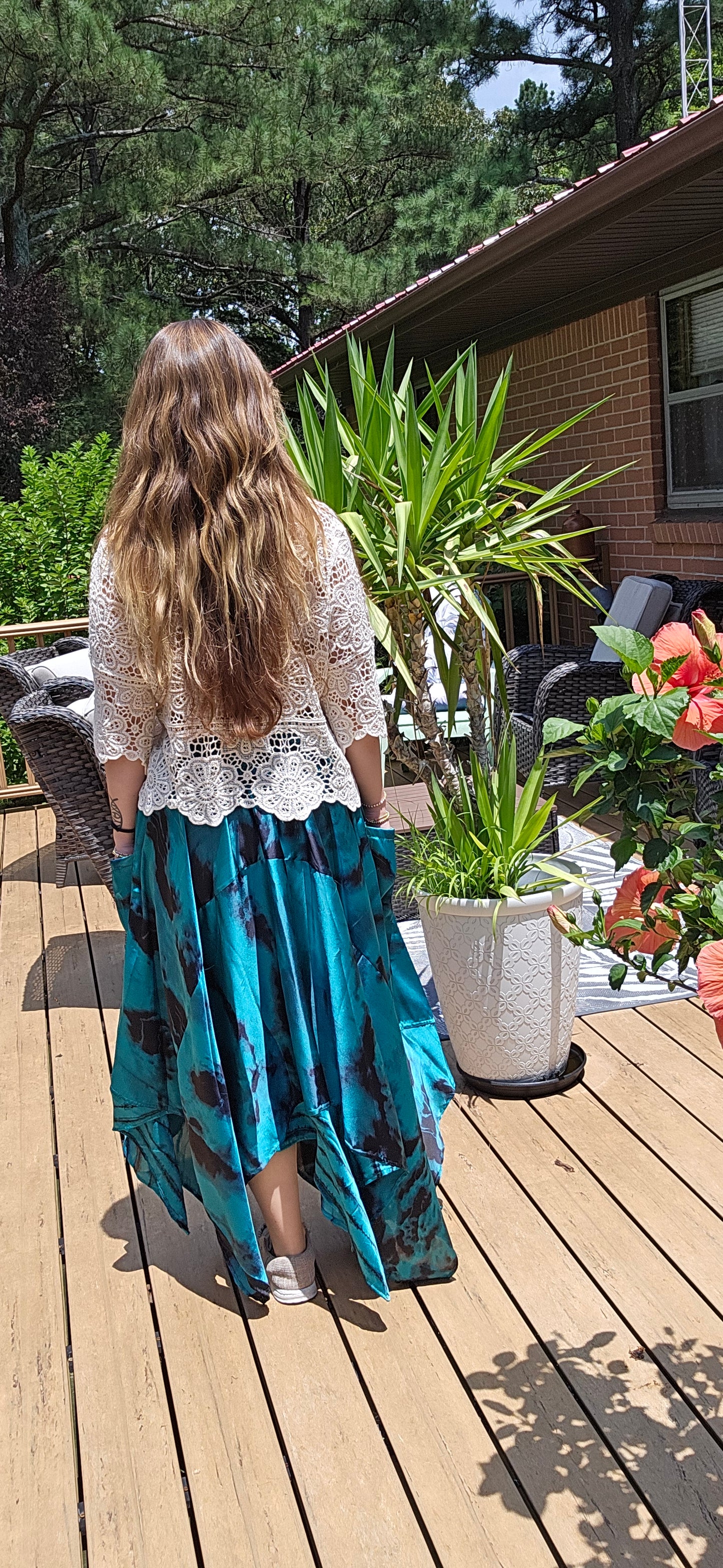 "8 Whispers" Handkerchief Skirt One Size S to 2X/3X