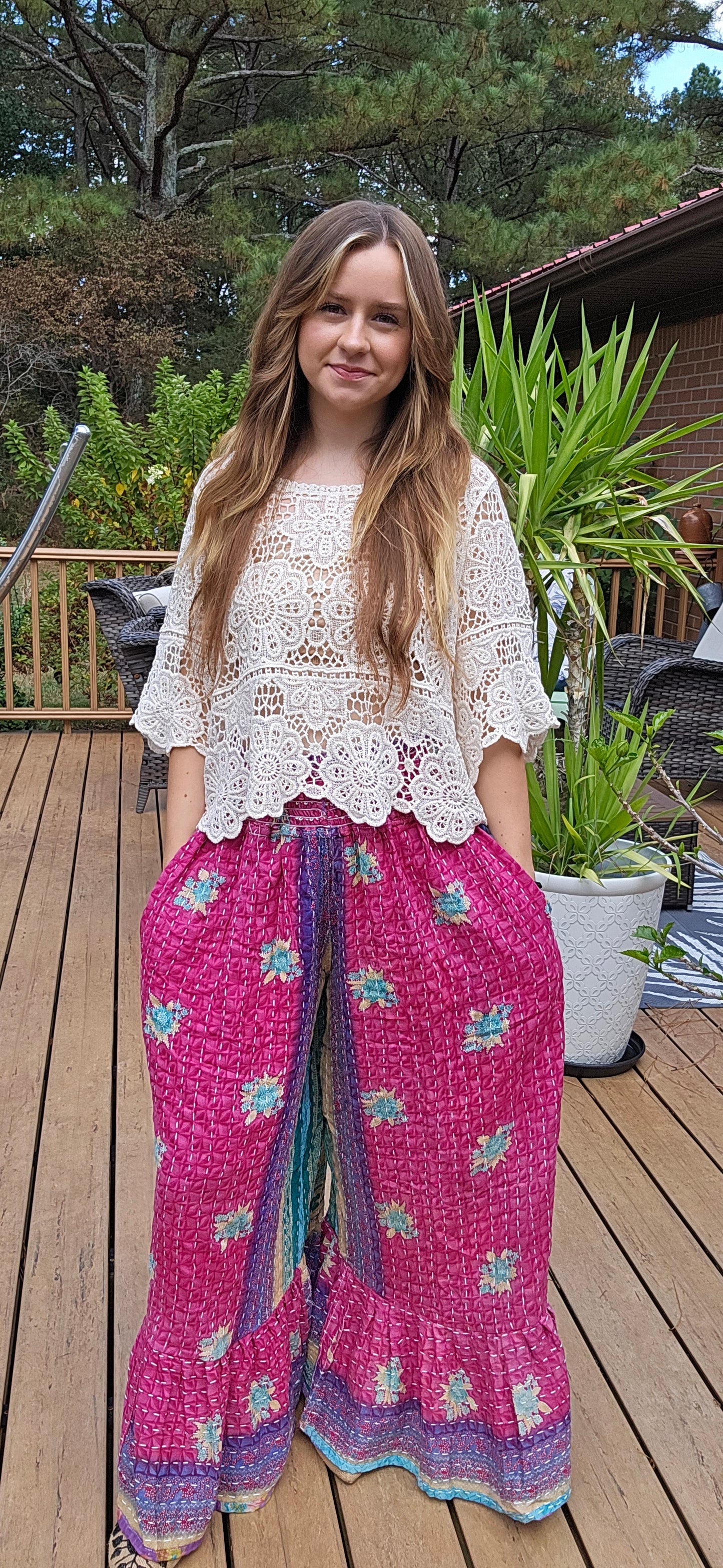 "Good Vibe" Light Kanta Pants - One Size S to 2X