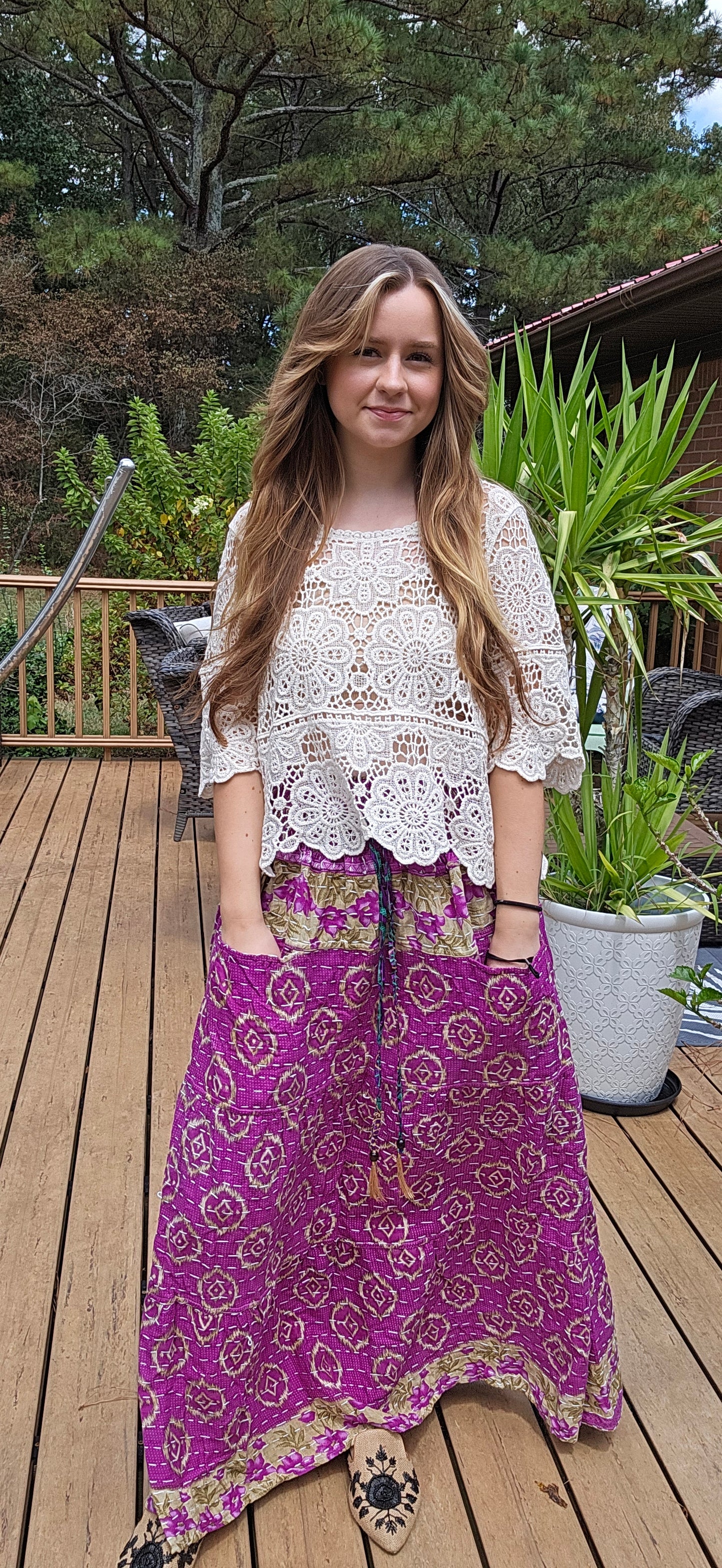 "Sunrise Skirt" One Size S to 2X