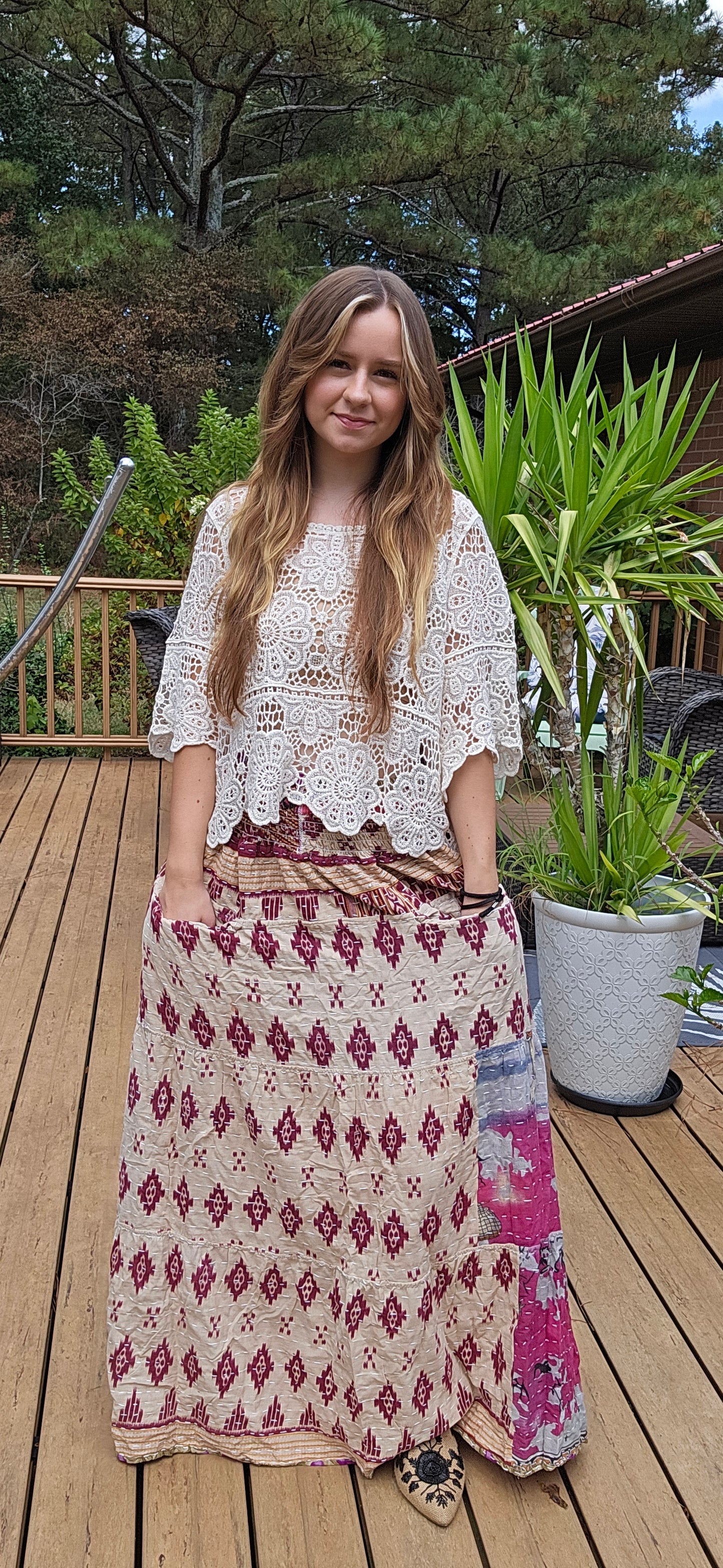 "Sunrise Skirt" One Size S to 2X