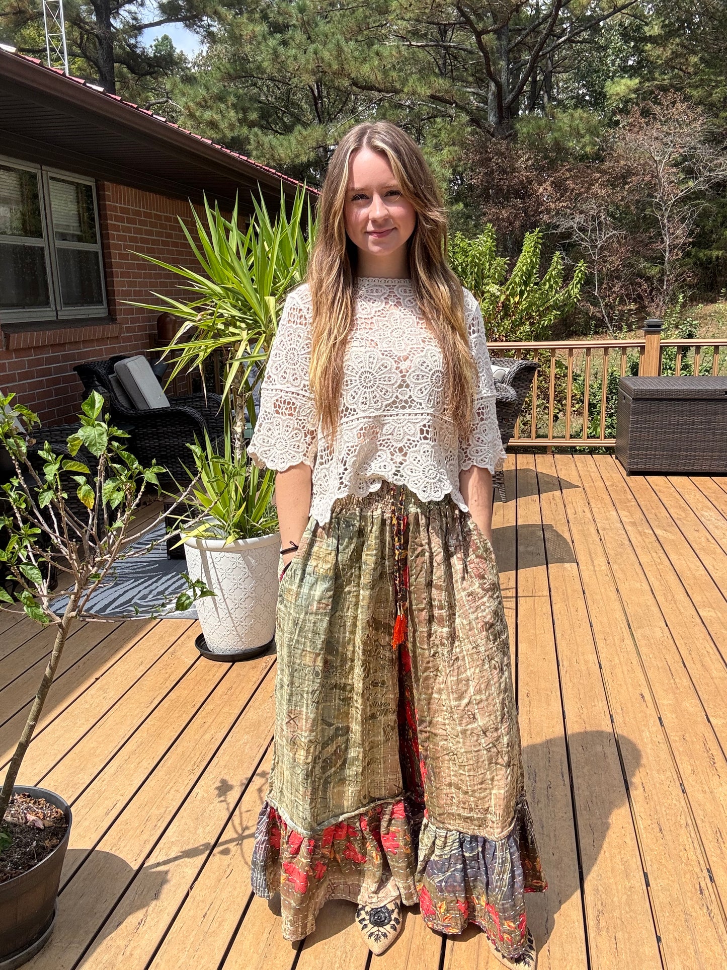 "Good Vibe" Light Kanta Pants - One Size S to 2X