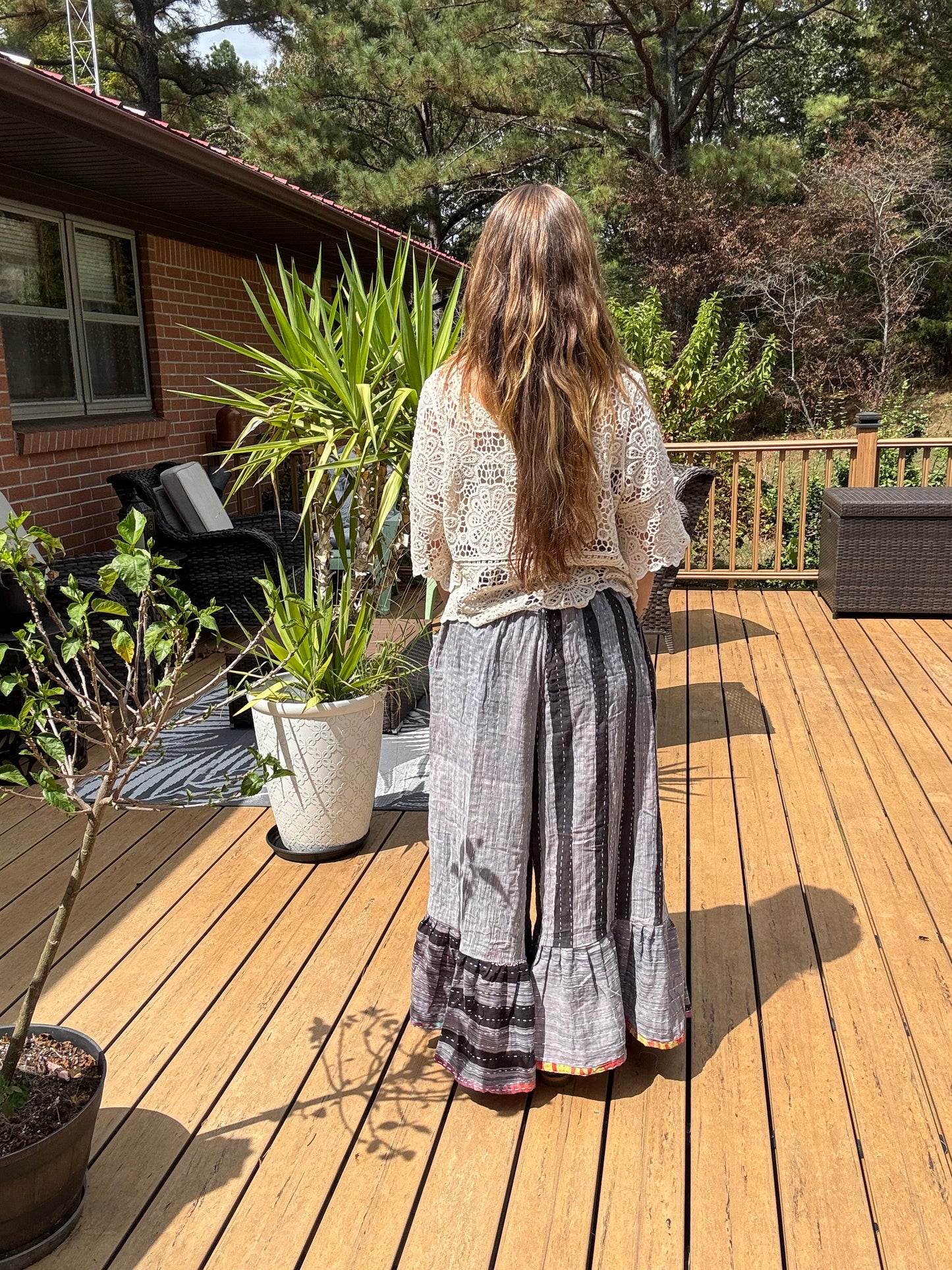 "Good Vibe" Light Kanta Pants - One Size S to 2X