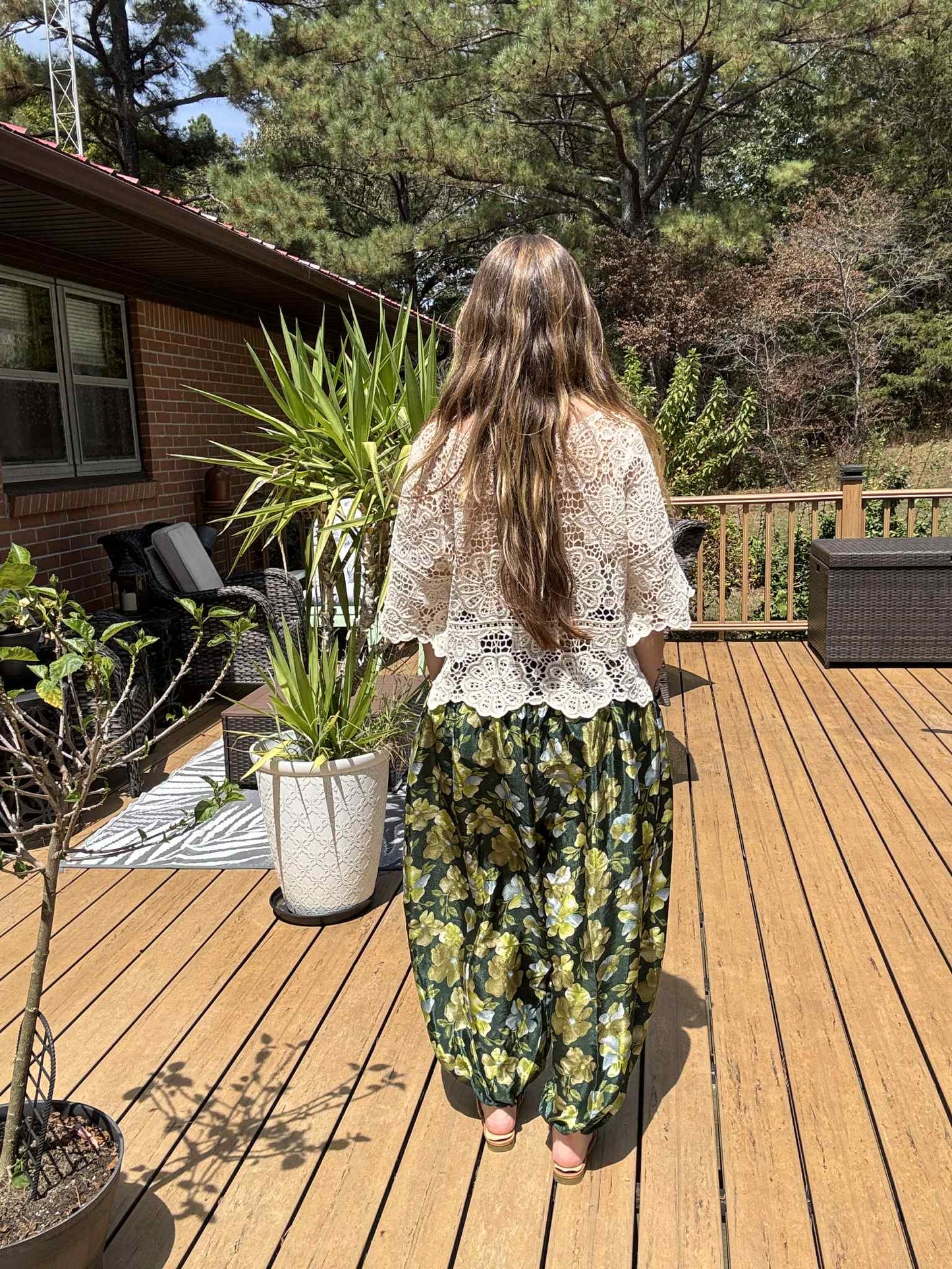 Genie Pants in Vintage Silk - One size S to 2X