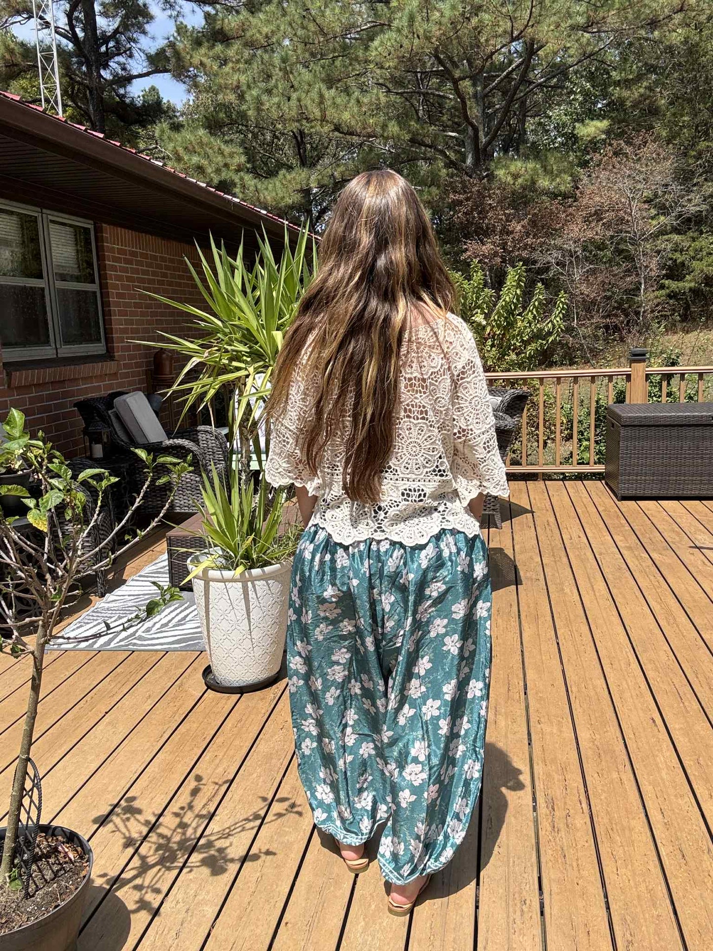 Genie Pants in Vintage Silk - One size S to 2X
