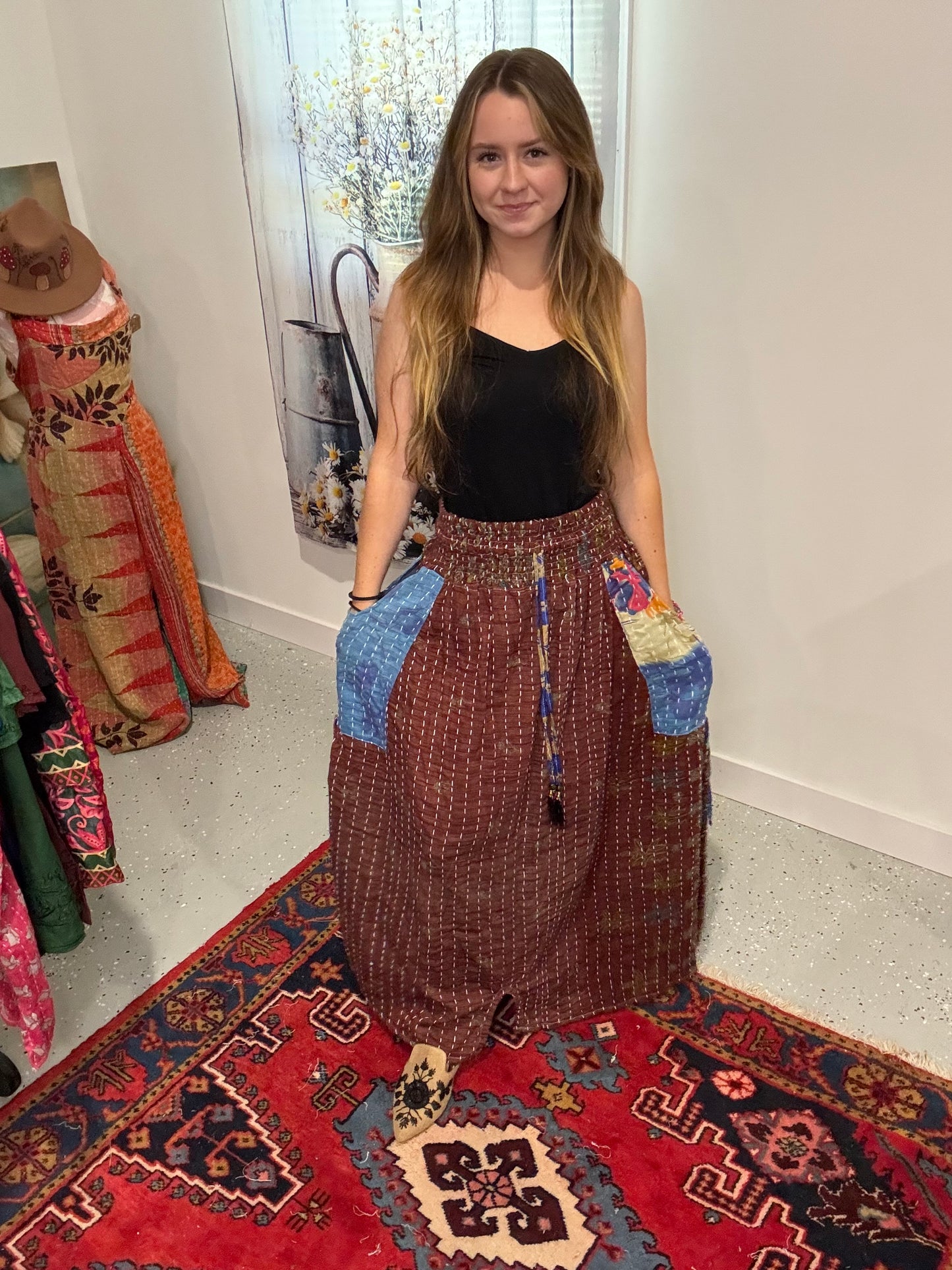 "Peasant Skirt" One size S to 2X/3X