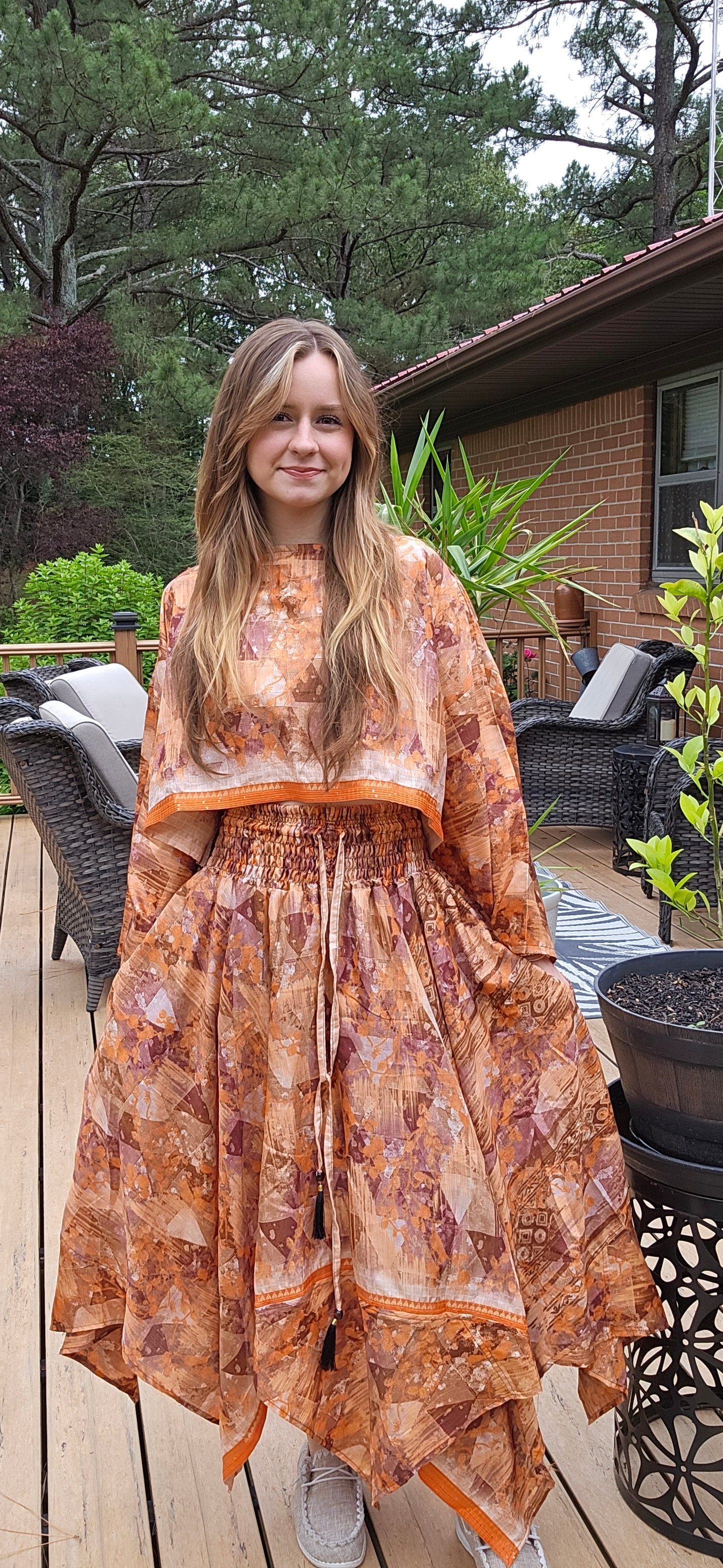 "8 Whispers " SKirt Set - Obd Size S to 2X/3X