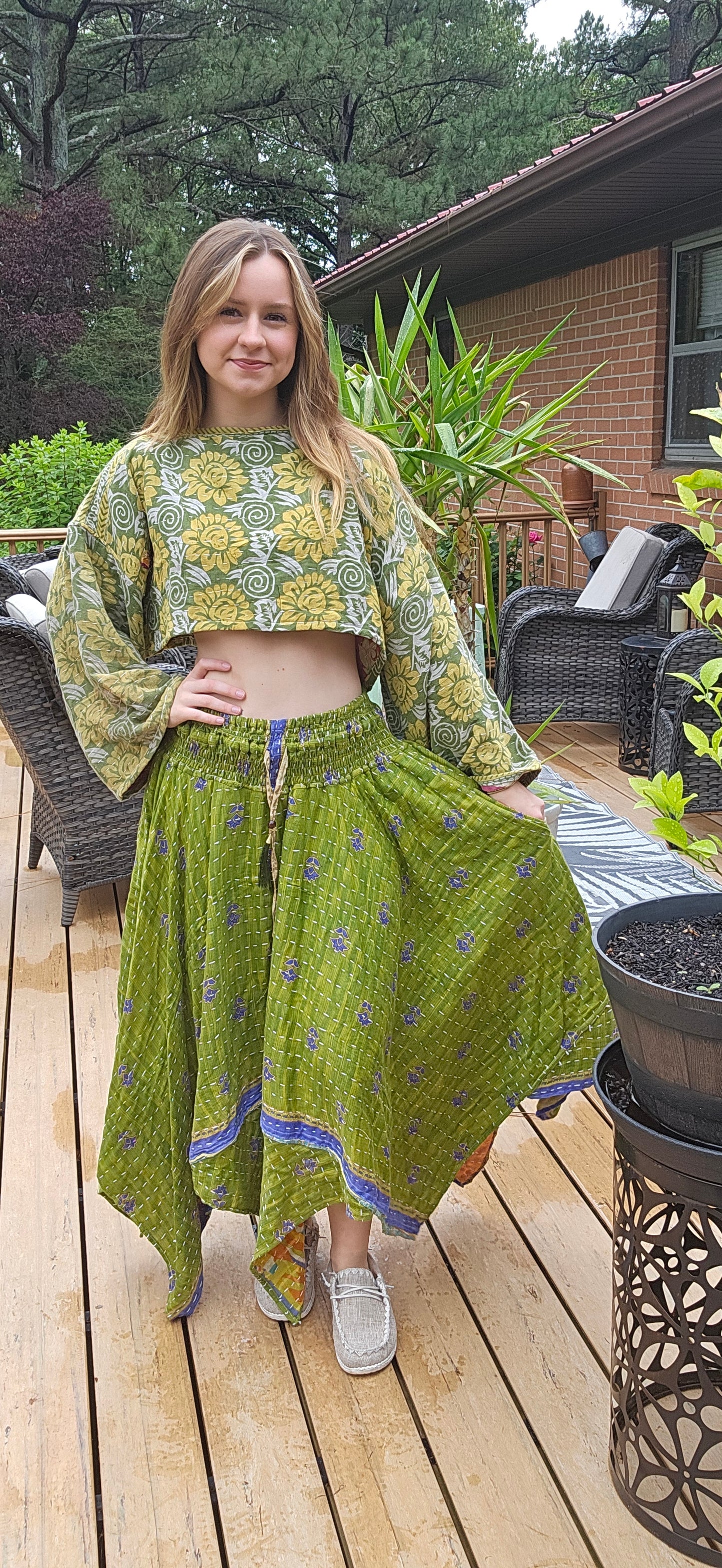 "8 Whispers "Kantha Set - One Size S to 2X