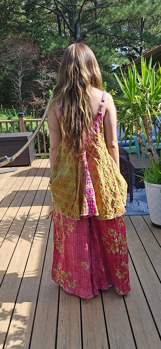 "Free to be"  Kantha Pants Set (Copy)