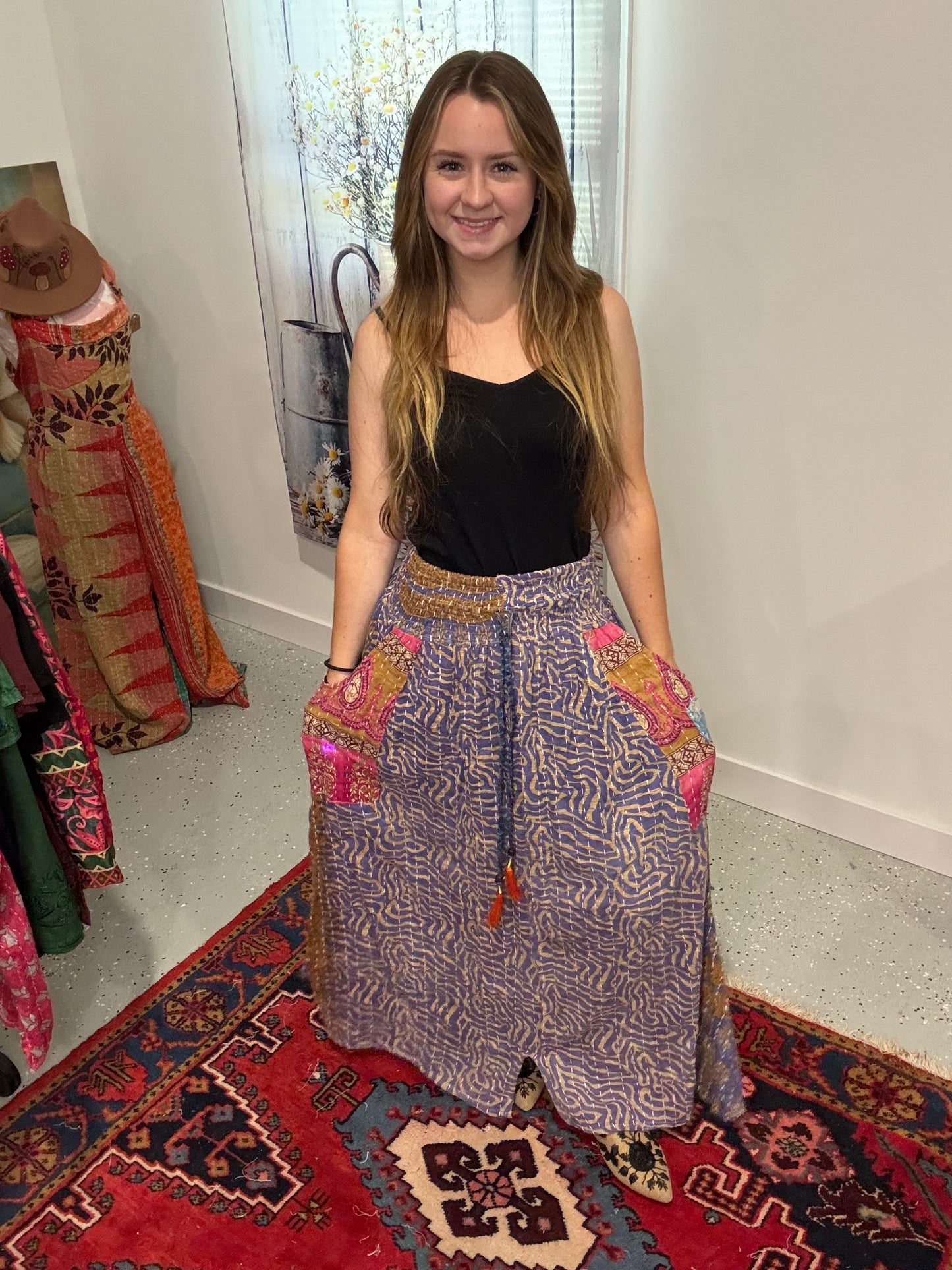 "Peasant Skirt" - One size fits S to 2X/3X