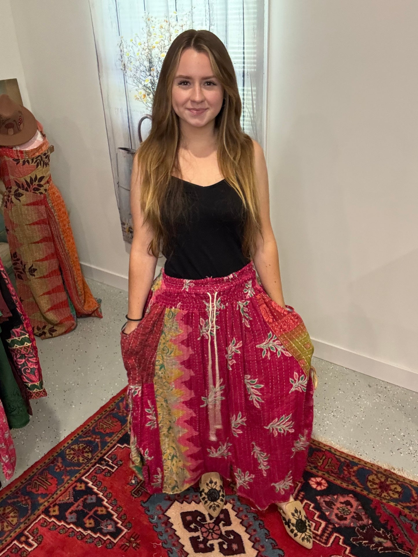 "Peasant Skirt" - One size fits S to 2X/3X