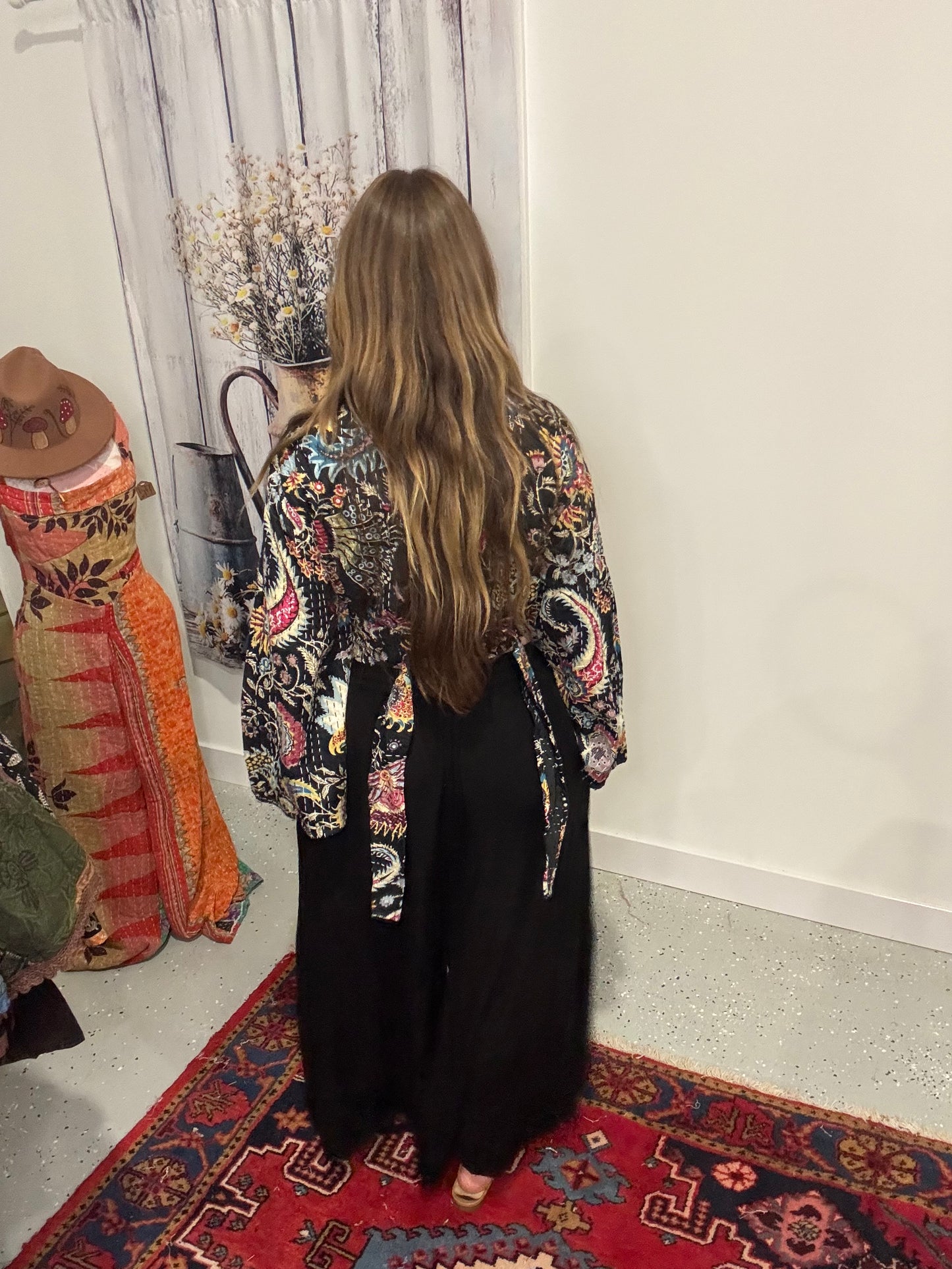 Set of Kantha Duster with Wrap top - One size S to XL