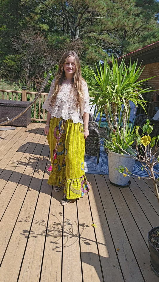 "Good Vibe" Light Kanta Pants - One Size S to 2X