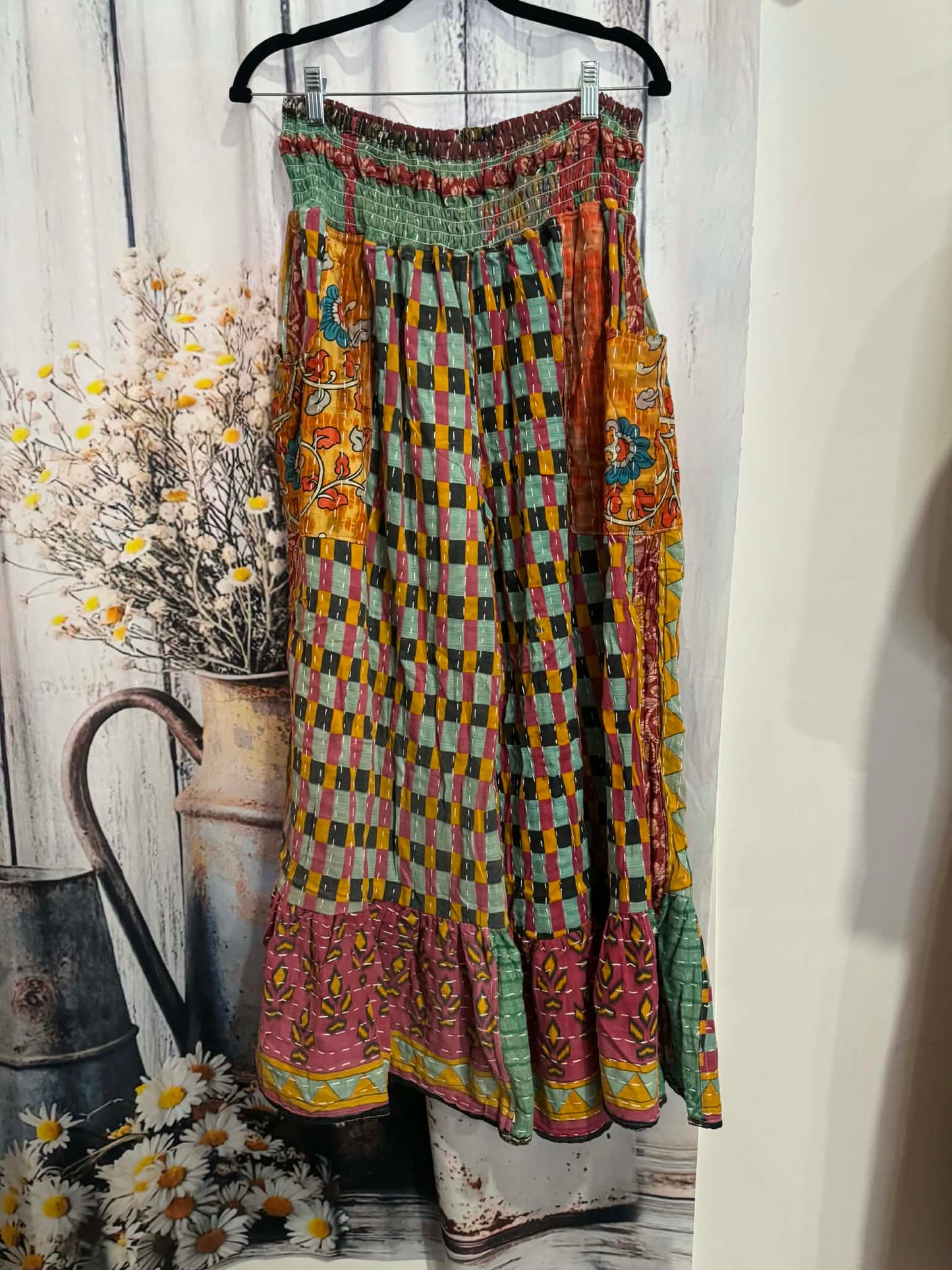 Nomad Spirit Kantha Pants  - One Size S to 2X