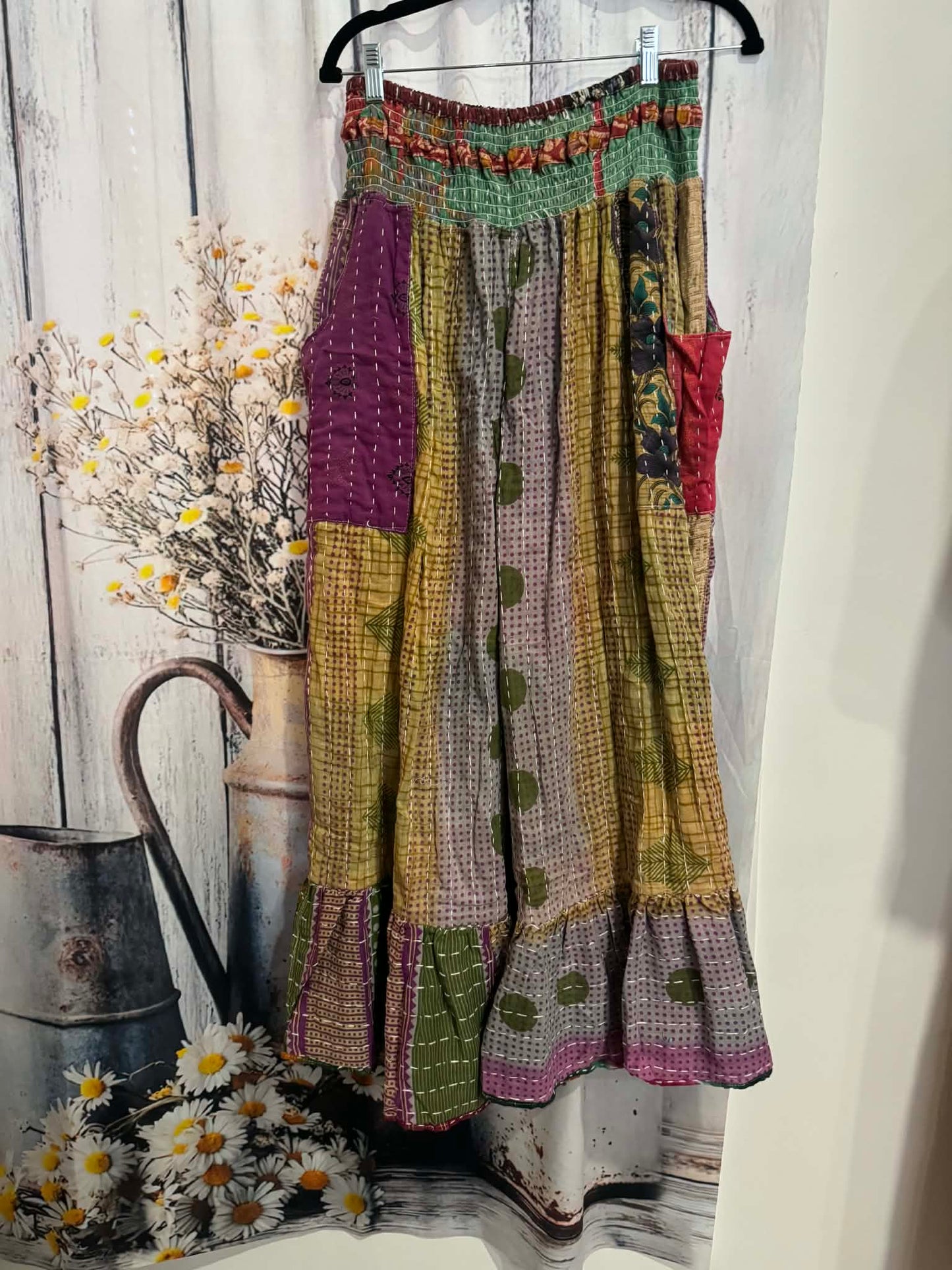 Nomad Spirit Kantha Pants  - One Size S to 2X