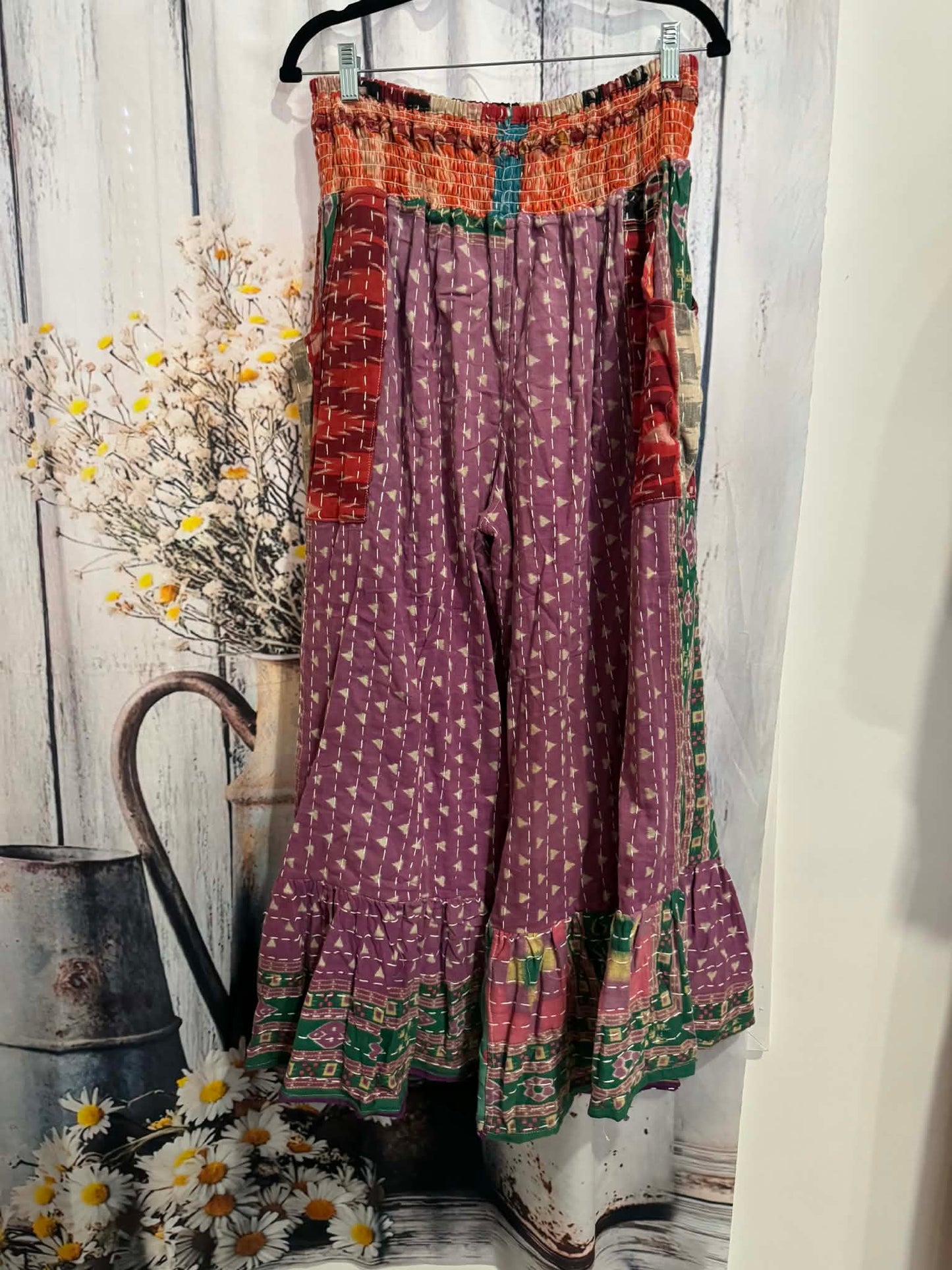 Nomad Spirit Kantha Pants  - One Size S to 2X