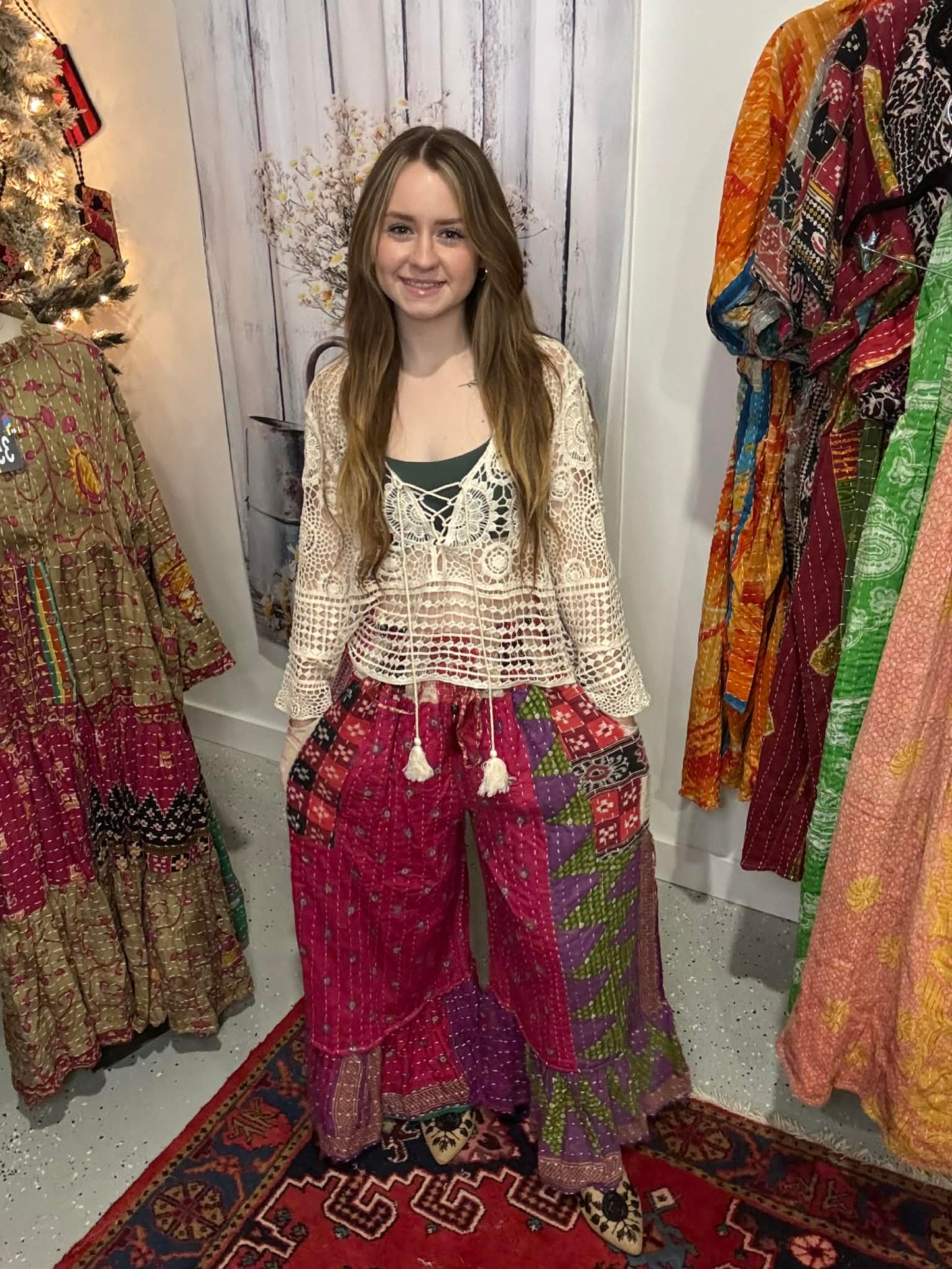 Nomad Spirit Kantha Pants  - One Size S to 2X